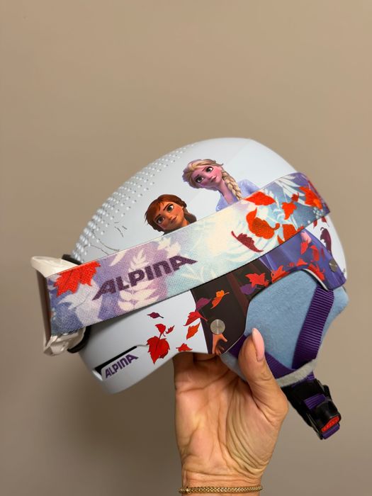 Детска каска за ски с маска Alpina