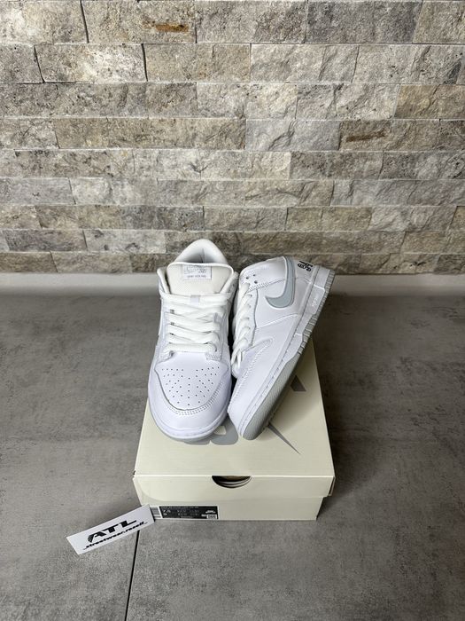Nike Sb Dunk Low Supreme 94 White Metalic