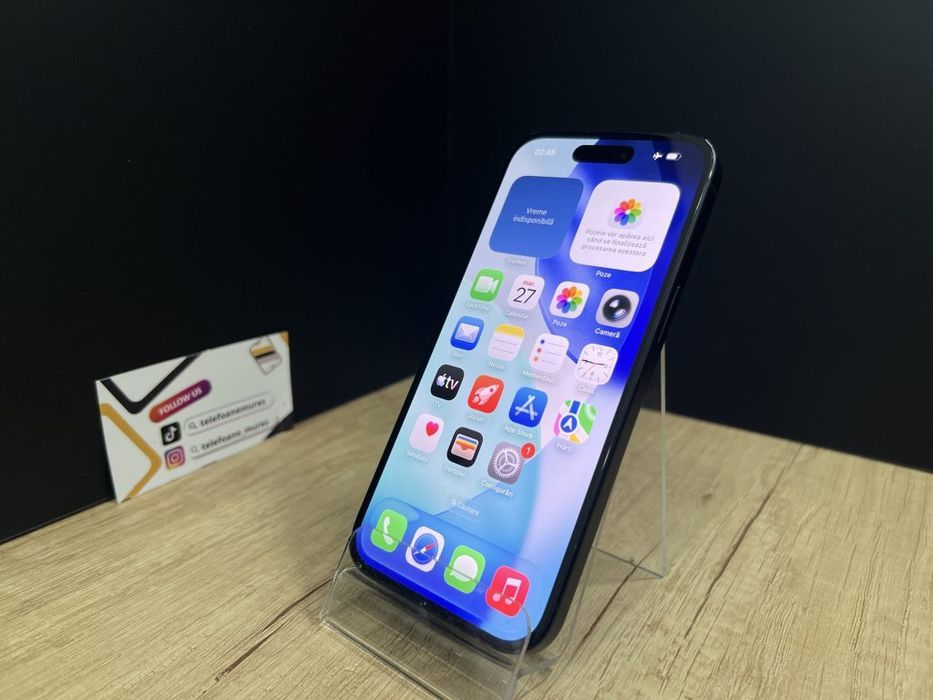 Iphone 15 128Gb Black Second-Hand Bun 3 ani garanție, Telefoane Mures