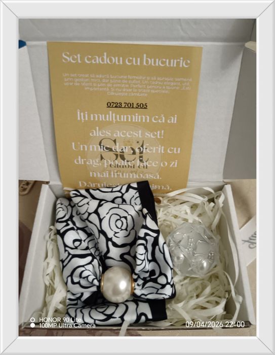 Set elegant - eșarfă și cercei