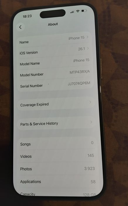 iPhone 15 128GB цвят BLUE ЛИЧНО предаване