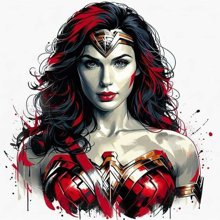 Tablou printat 3D color - WonderWoman - Femeia Fantastica - 20x20 cm