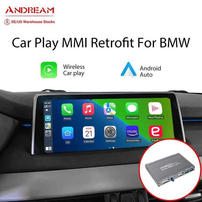 BMW NBT EVO(ID5/ID6)SYSTEM Безжичен Apple Carplay Android Auto MMI BOX