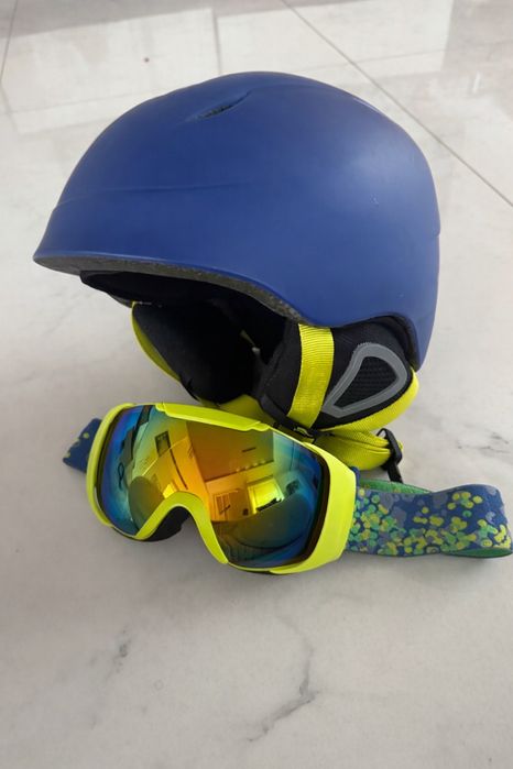 Комплект от детски каска и очила за ски / Crivit / 52-55см