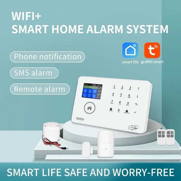 Aларма за дома Безжична Алармена система СОТ охранителна с TUYA SMART