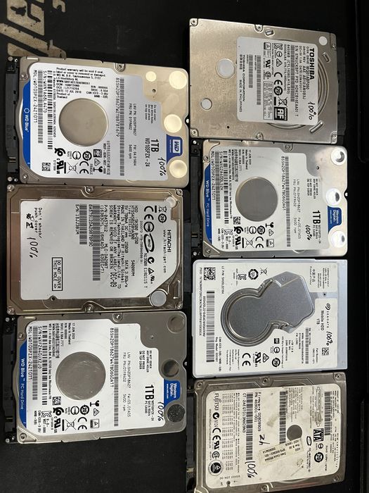 HDD 2’5 1000Gb 500Gb 160Gb
