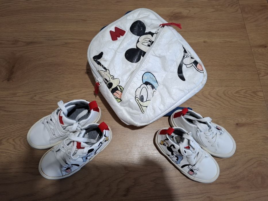 Дрешки zara и обувки zara и puma носени в 98см