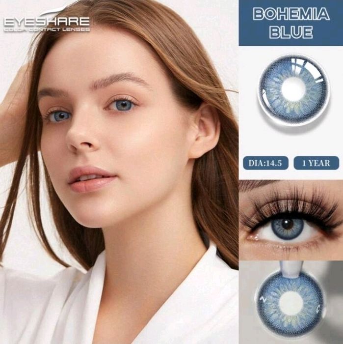 Едногодишни Цветни контактни лещи без диоптър