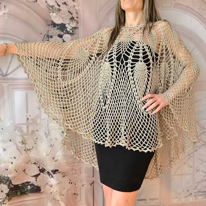 Рокля Наметка за специален повод, парти или плаж в златно или тюркоаз