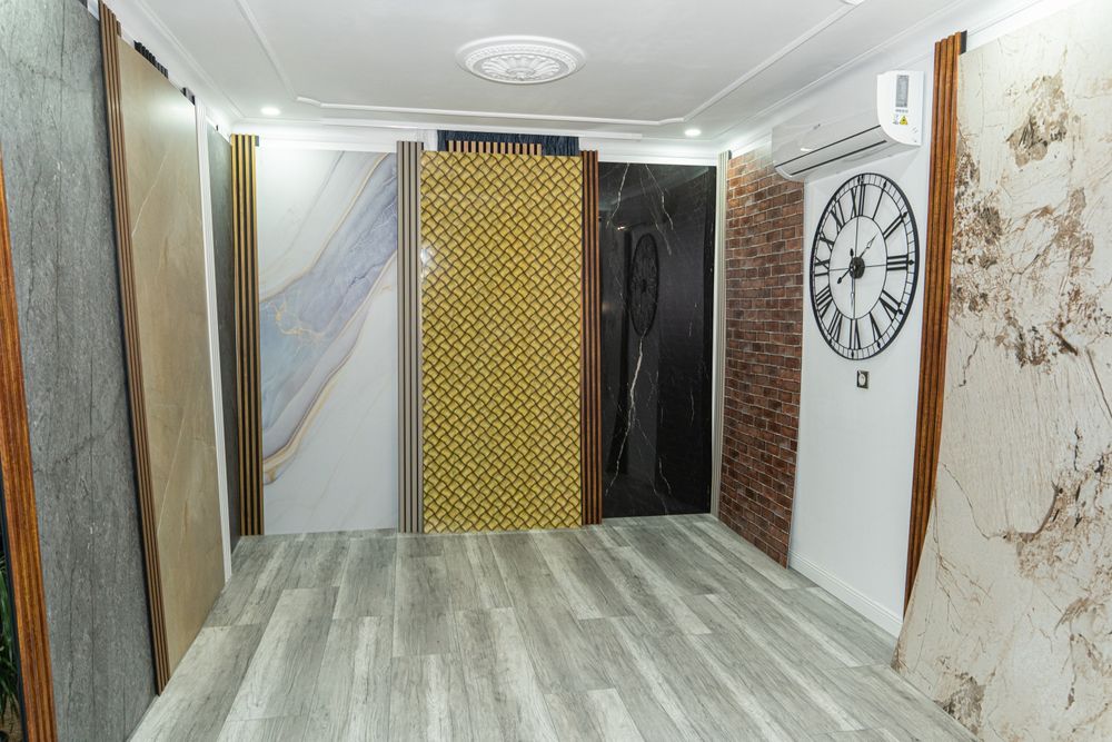 Panouri decorative 3D de perete tip  marmură - piatra - riflaj
