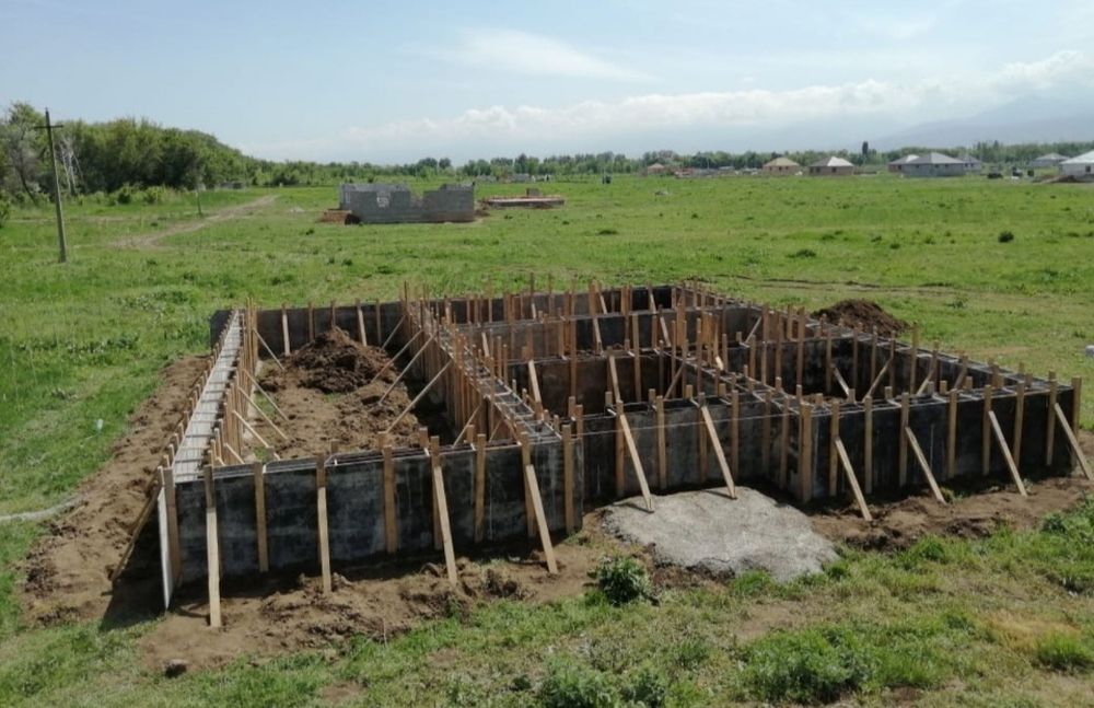 Заливка фундамент