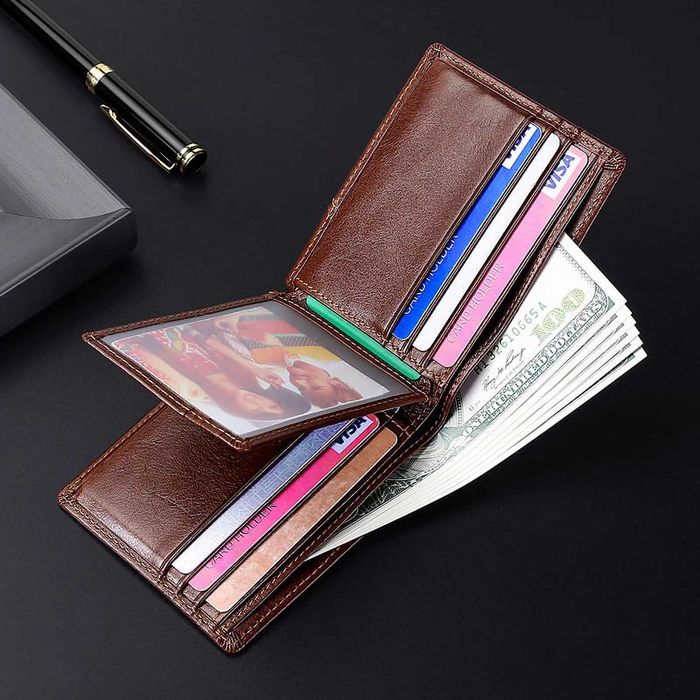 Portofel barbati din Piele Naturala GENODERN Men Wallet Leather