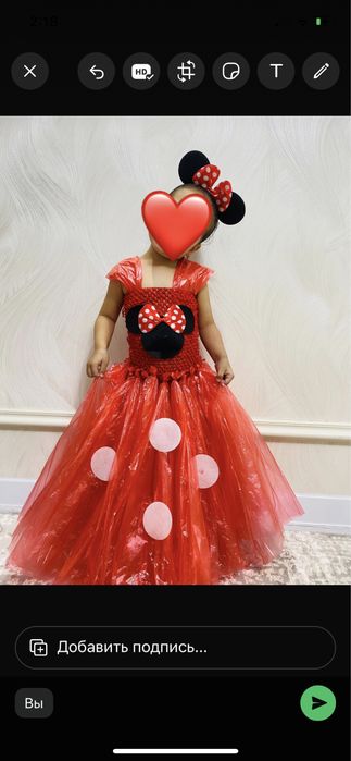 Дефилье платье для девочек