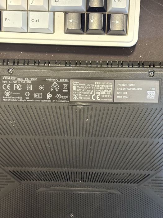 Продам ноутбук asus tuff