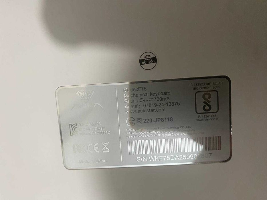 Aula f75 клавиатура