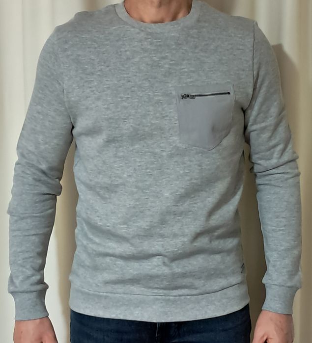 Мъжки ватиран пуловер "Brave soul" - S, M, L и XL