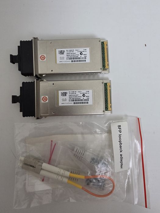 Cisco X2-10GB-SR + loopback adapter