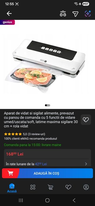 Aparat de vidat profesional nou.sigilat