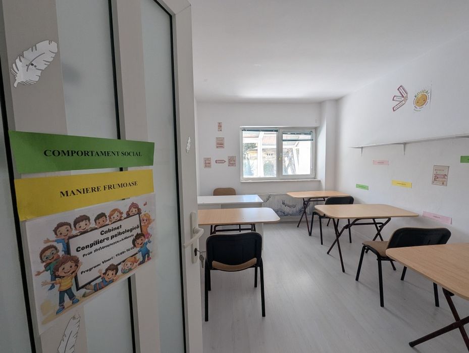 Sali de clasa meditații, teme, cabinet logopedie / consilier psihologica