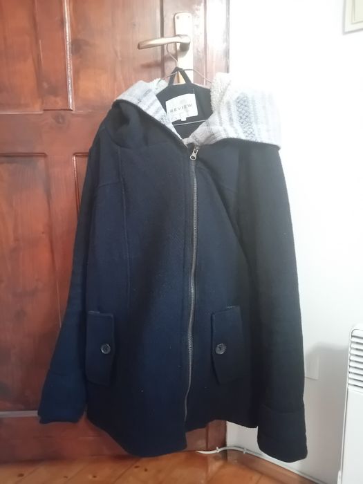 Palton dama elegant colectia Review cu buzunare mărimea L