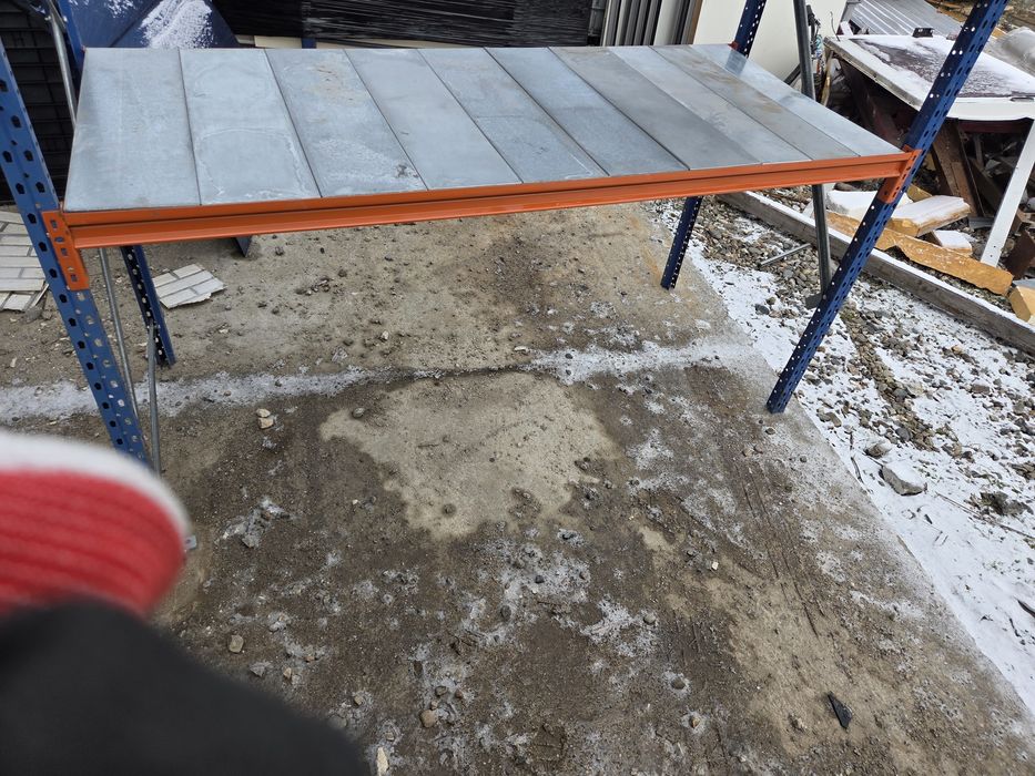 rafturi metalice,raft , rafturi depozitare,cu polite zincate,7 buc