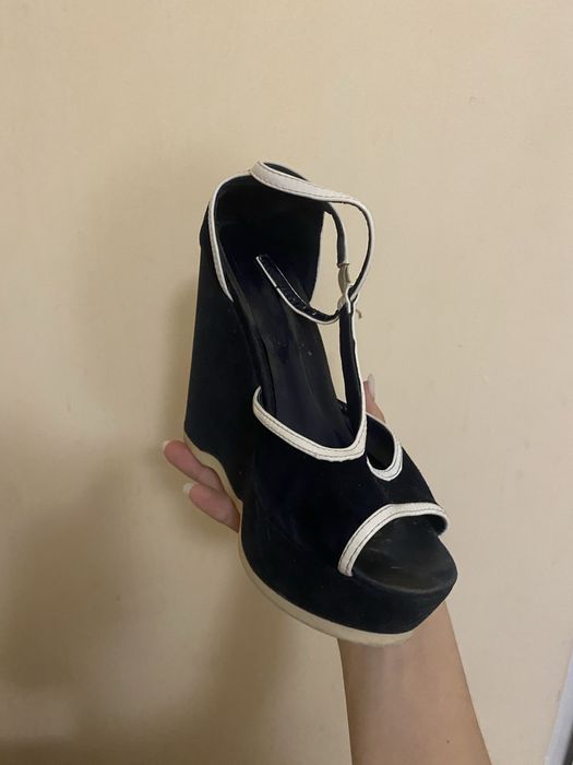 Босоножки темно-синие