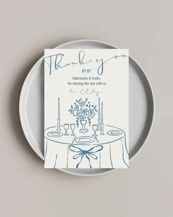 Декорация за маса с персонален дизайн