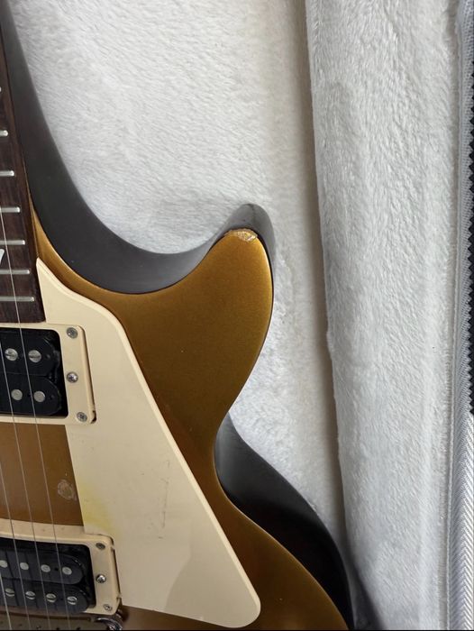 Gibson Les Paul 50s Tribute 2016 HP Satin Gold Top Dark Back