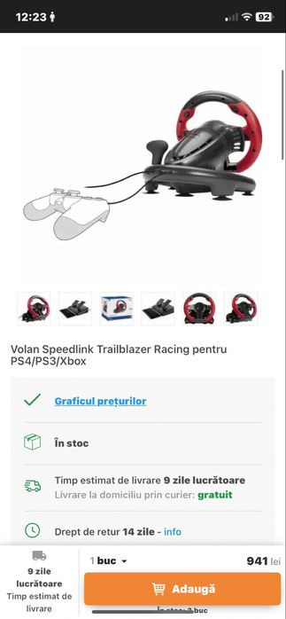 Vand volan de pc ps 4 ps5 ps 3