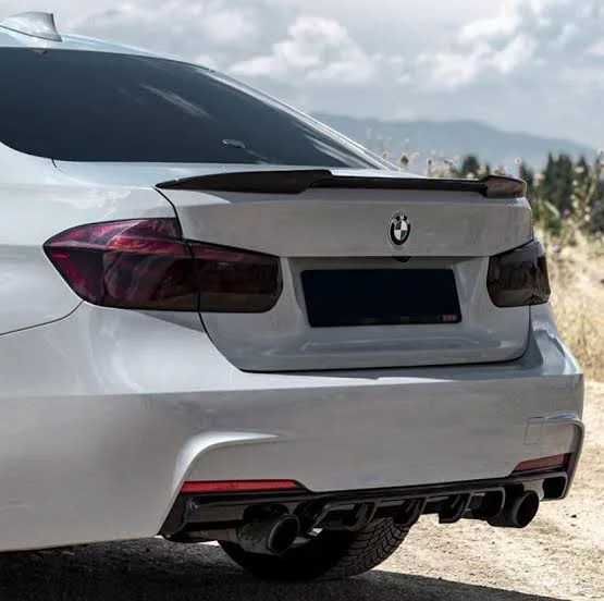 Спойлер лип за багажник - BMW F30, (2012- 18) M4 дизан, боядисан черен гланц, бмв ф30
