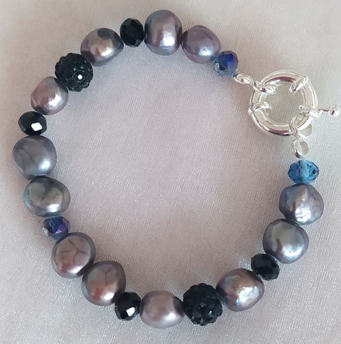 НОВИ! Натурални перли,  Сваровски кристали УНИКАТИ