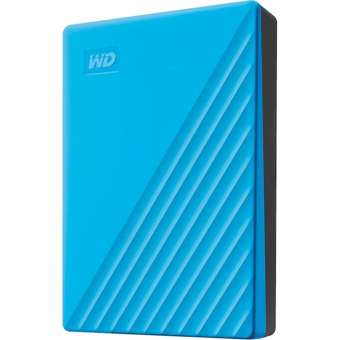 Външен хард диск WD My Passport, 4TB, 2.5”, USB 3.2 Gen 1, Син