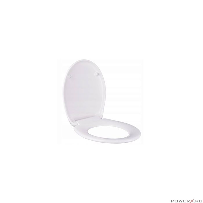 Capac WC inchidere silentioasa, duroplast, placa antibacteriana,