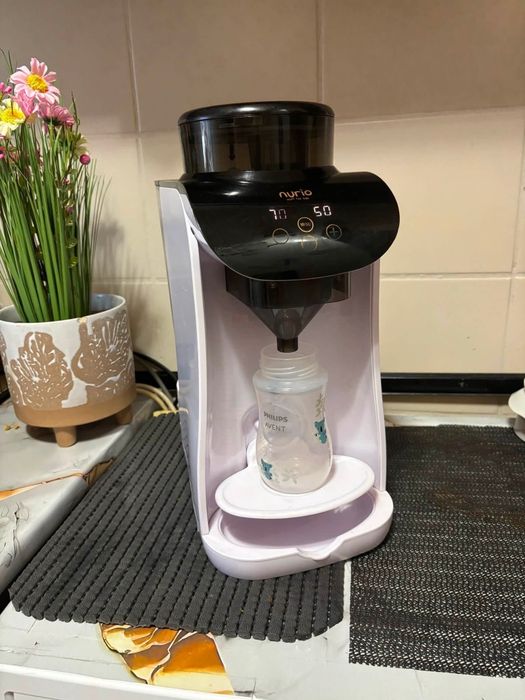 Espressor Lapte Praf Nurio cu Aplicatie Mobila, Functie de Apa Calda si Autocuratare la 90°