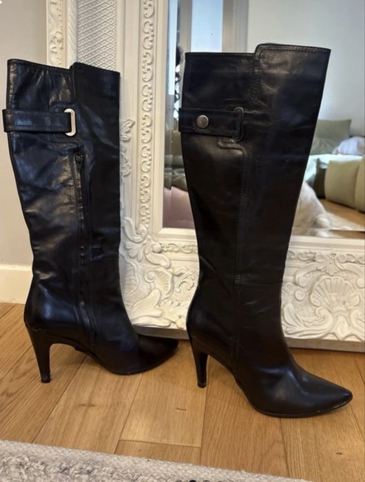 Cizme toc piele naturala 38