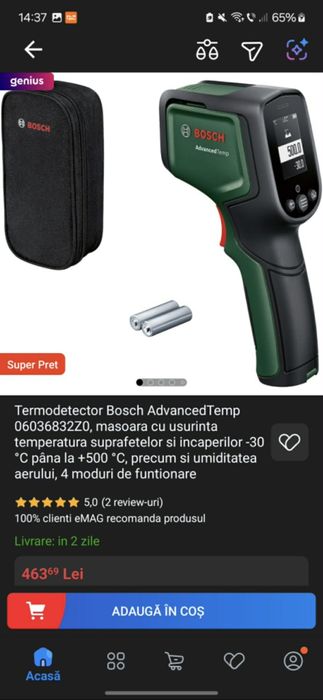 Termodetector temperatura și umiditate.  Nou.