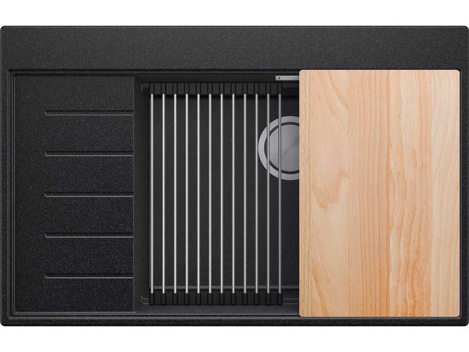 Графит гранитна кухненска мивка Сидни 780-60 Ergo Multilevel 780х500