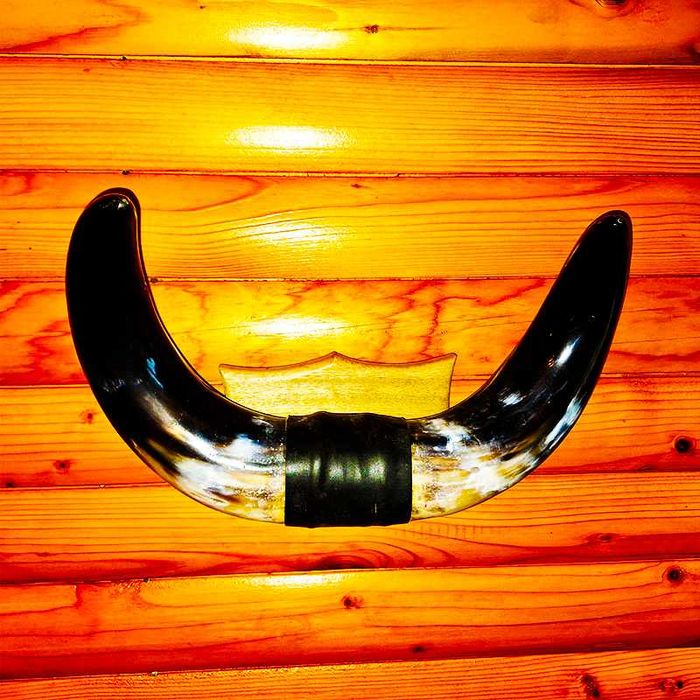 Декорация от рога на воден бивол