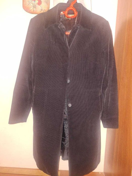 Вельветовое пальто легкое