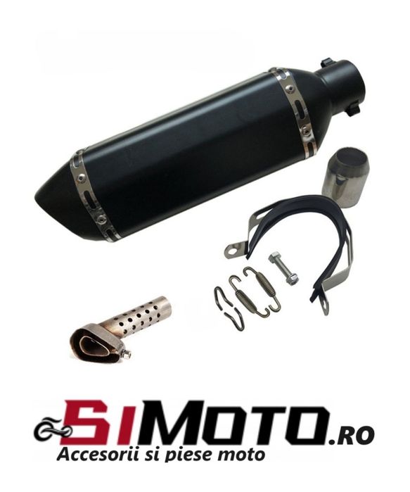 Toba sport moto ATV evacuare finala esapament negru tobe