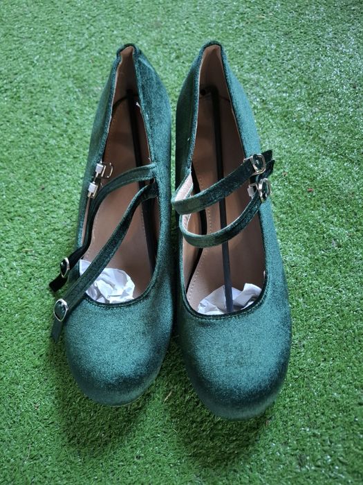 Pantofi damă verde smarald