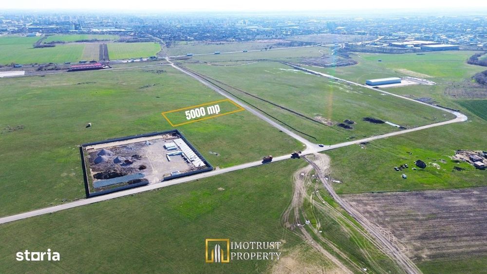 Teren pentru hale industriale Arad – 5.000 mp | PUZ aprobat |