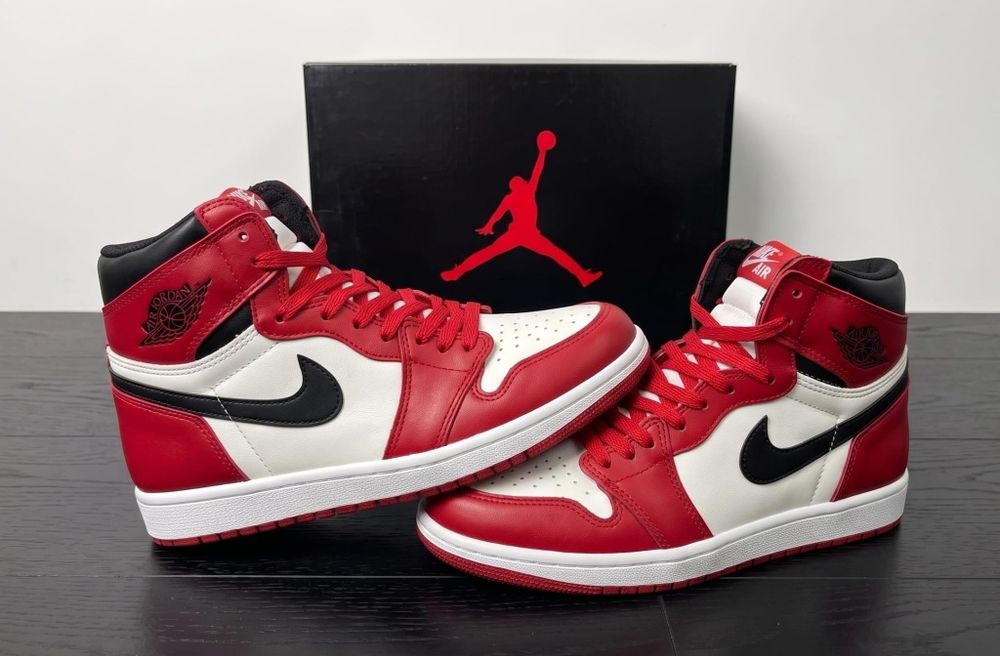 Adidasi Jordan 1 High Chicago Red