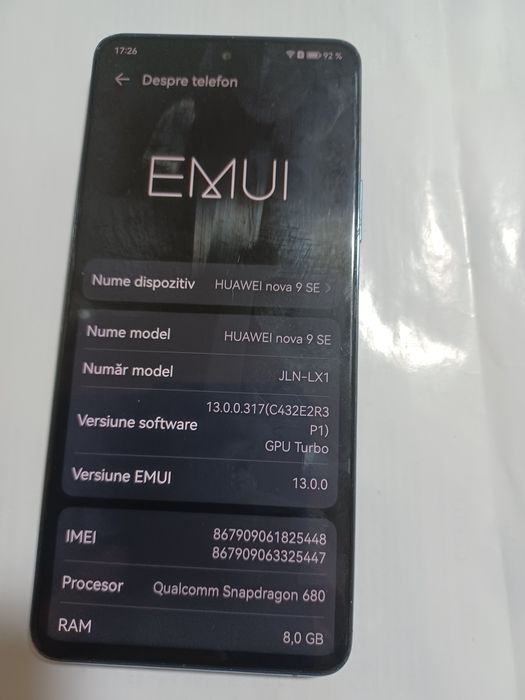 IPhone Huawei nova 9se.