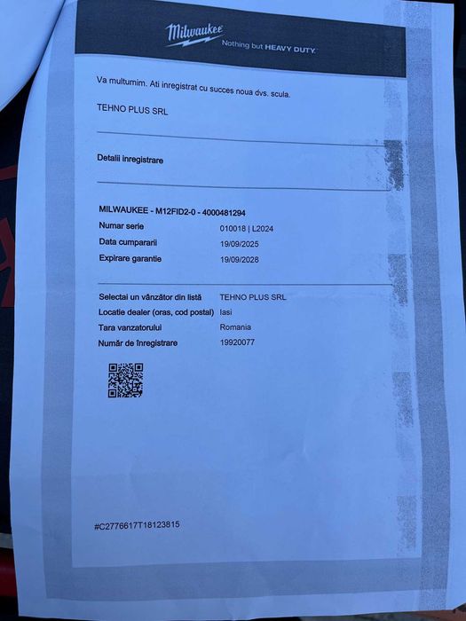 Bormasina  cu impact, model M12FID2-202X, 170Nm Milwaukee
