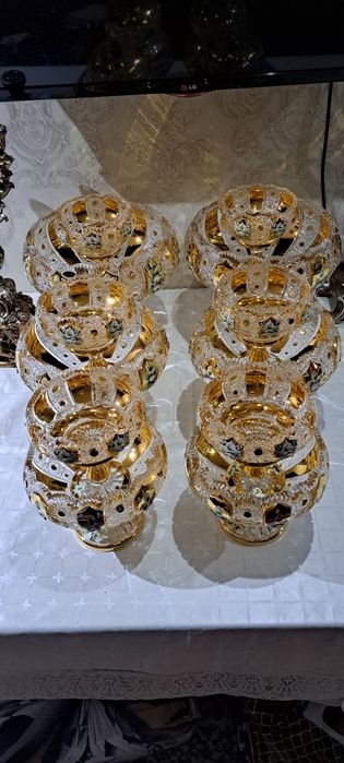 Чехословакия оргинал богема хрусталь 11 штук новый