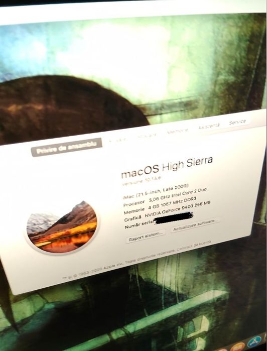 iMac de 21.5 inch (model Late 2009),