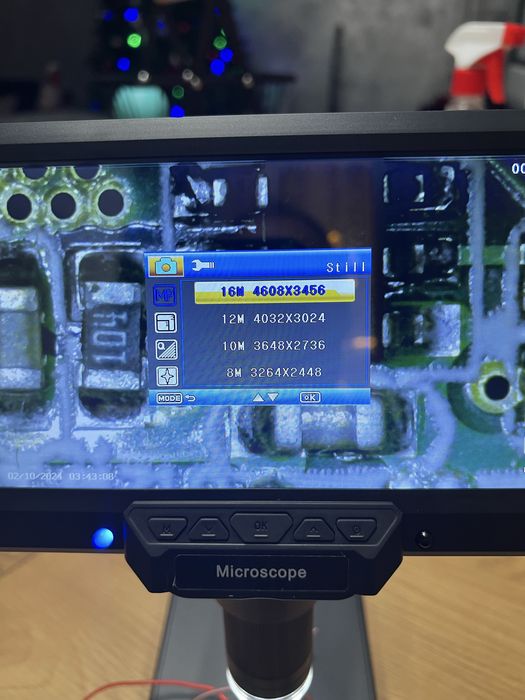 Microscop Digital Profesional  7 inch, 16MP, 1080P, conecatre PC