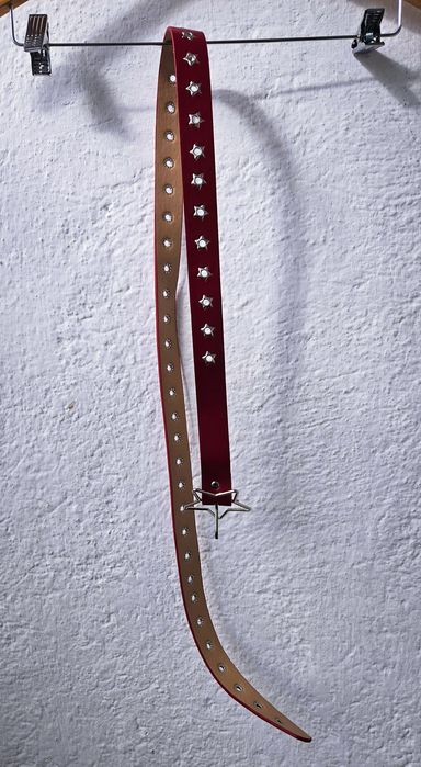 Curea damă roșie steluțe