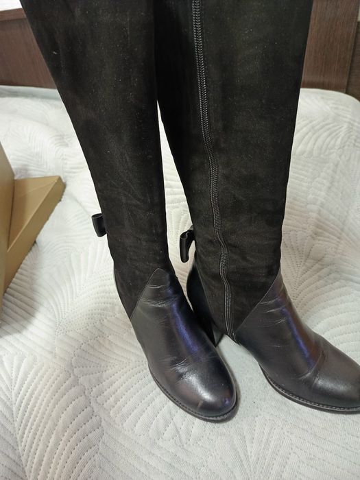 Продам сапоги зимние, кожа